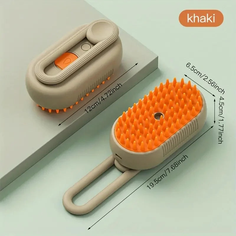 3-in-1 Steam Pet Grooming Brush