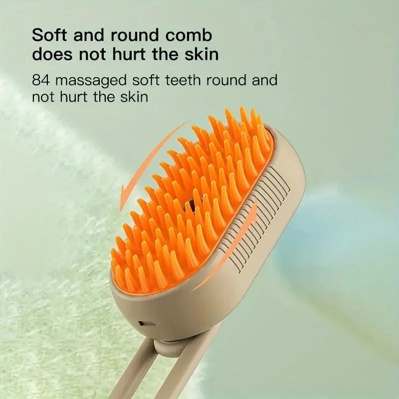 3-in-1 Steam Pet Grooming Brush
