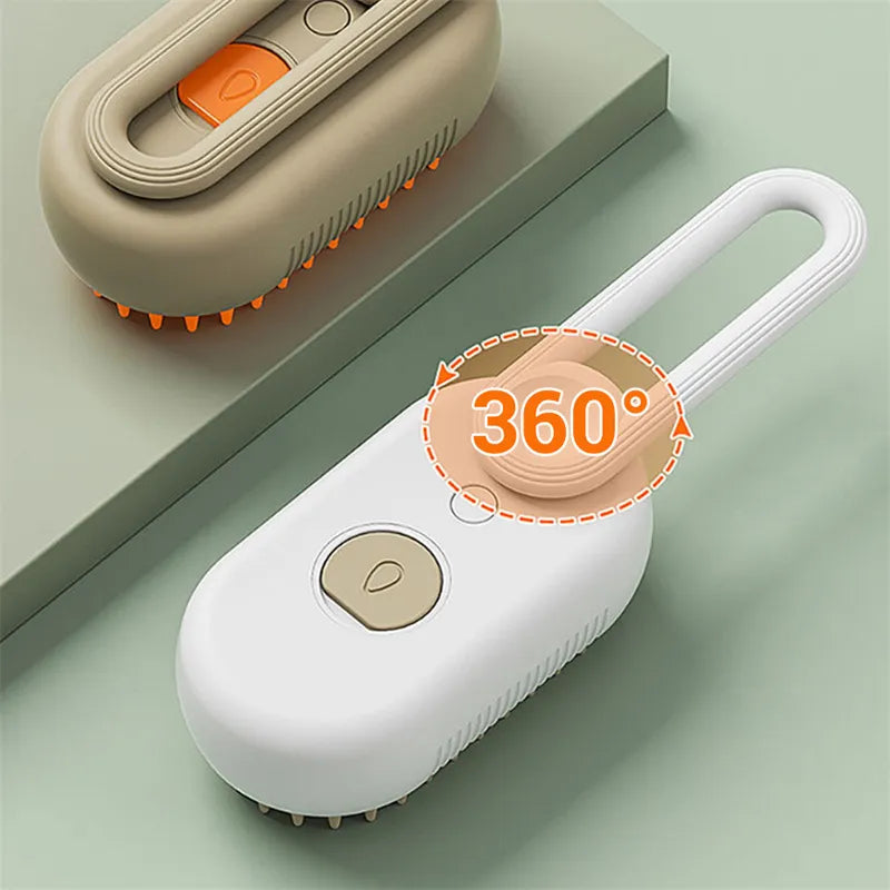 3-in-1 Steam Pet Grooming Brush